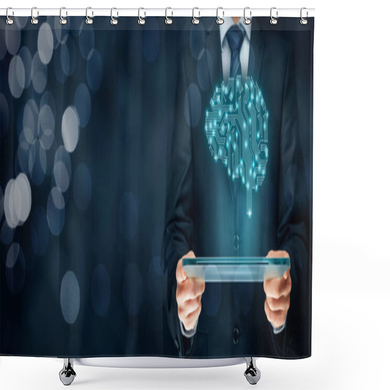 Personality  Artificial Intelligence Concept Shower Curtains