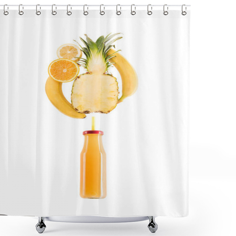 Personality  Healthy Smoothie Fruits Shower Curtains