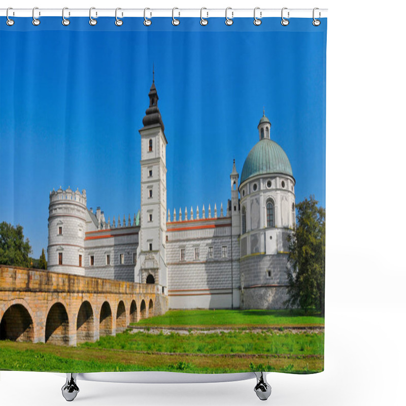 Personality  Castle In Krasiczyn, Big Village In Subcarpathian Voivodeship, Poland. Shower Curtains