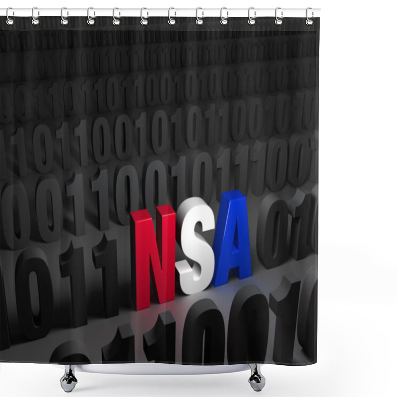 Personality  NSA Hiding In The Dark Web Shower Curtains