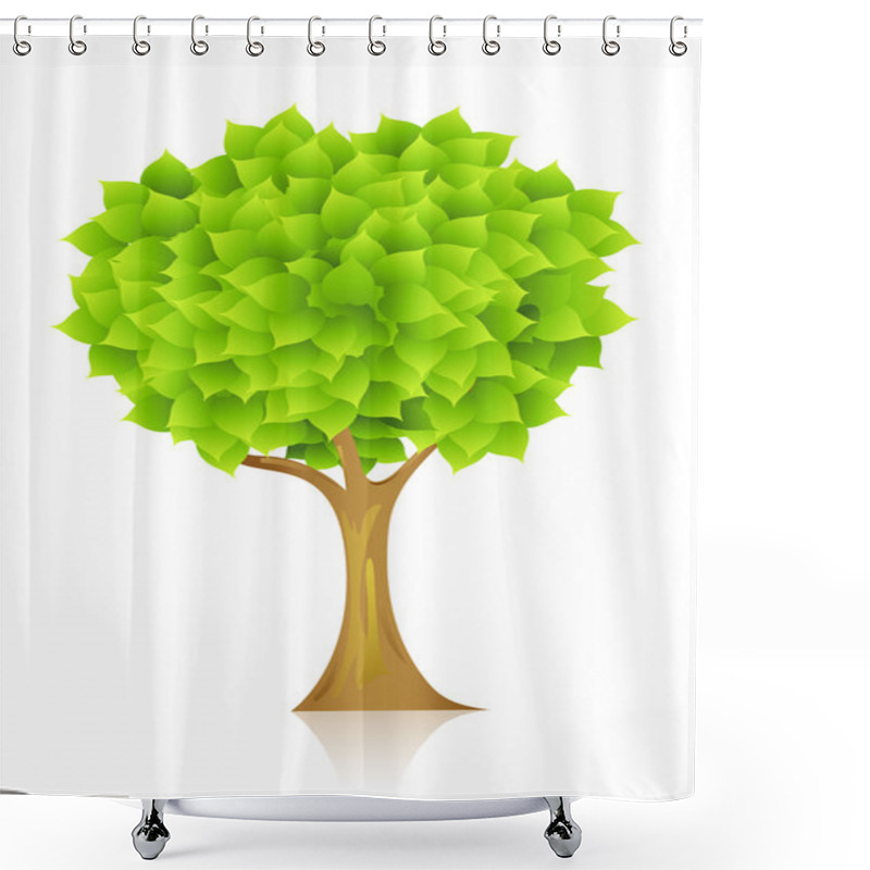 Personality  Natural Tree Shower Curtains