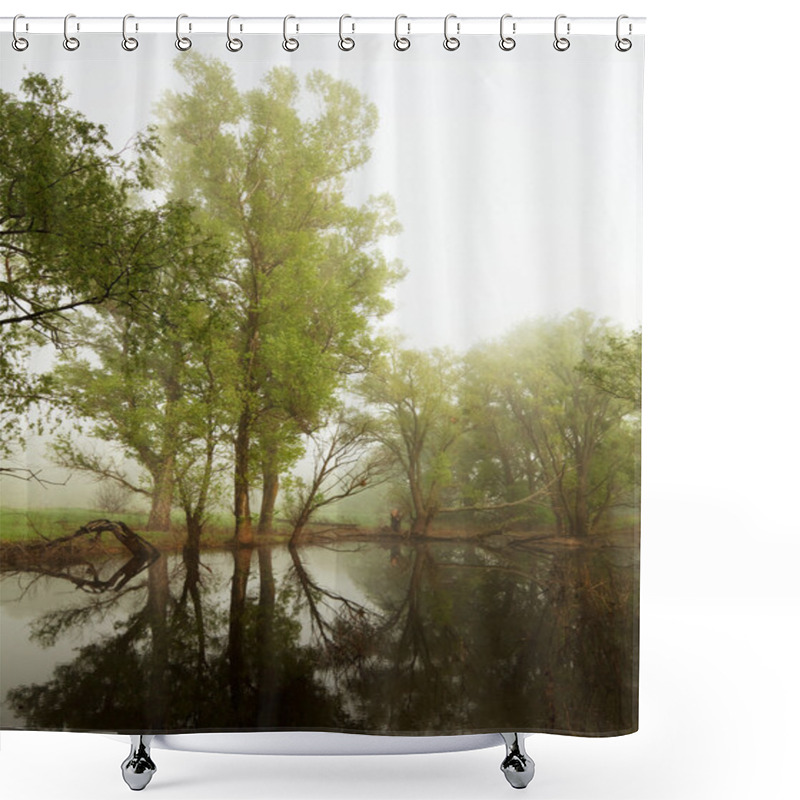 Personality  Summer Lake Shower Curtains