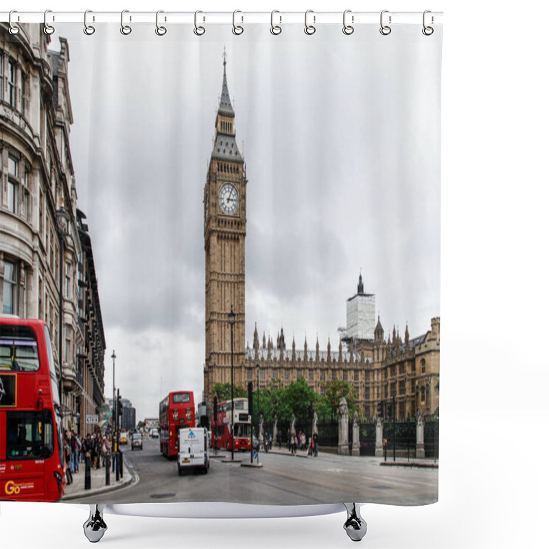 Personality  Famous London Big Ben In England  Shower Curtains