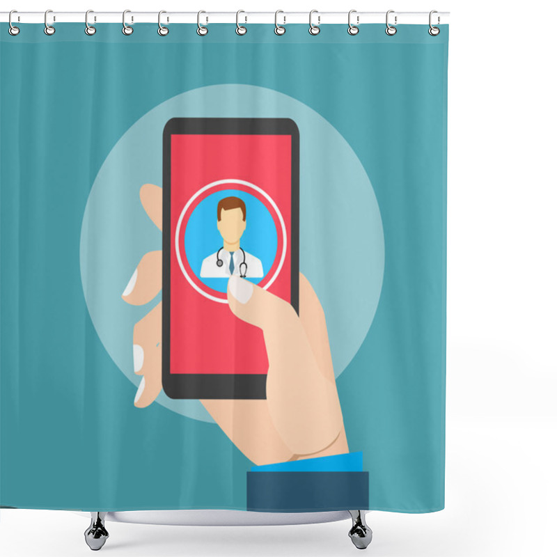 Personality  Mobile Health With Hand Shower Curtains