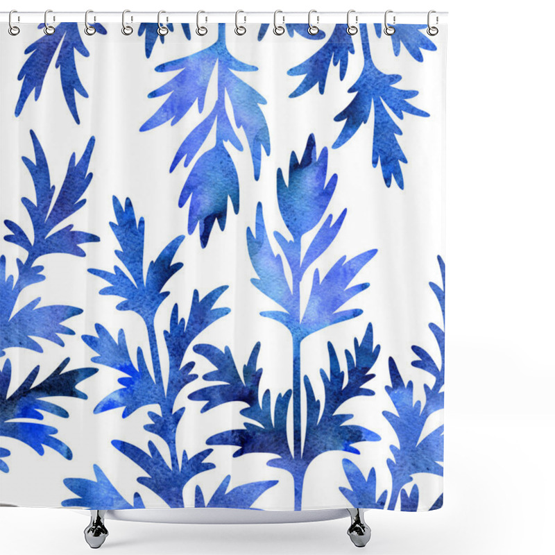 Personality  Floral Composition Plants And Leaves Shower Curtains