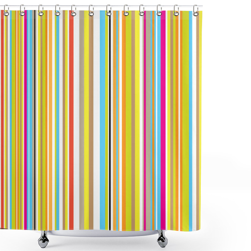 Personality  Candy Stripe Retro Shower Curtains