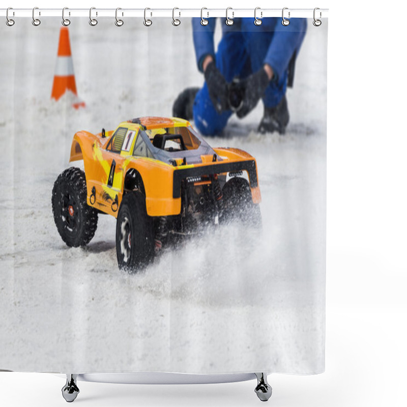 Personality  RC Model Car Shower Curtains