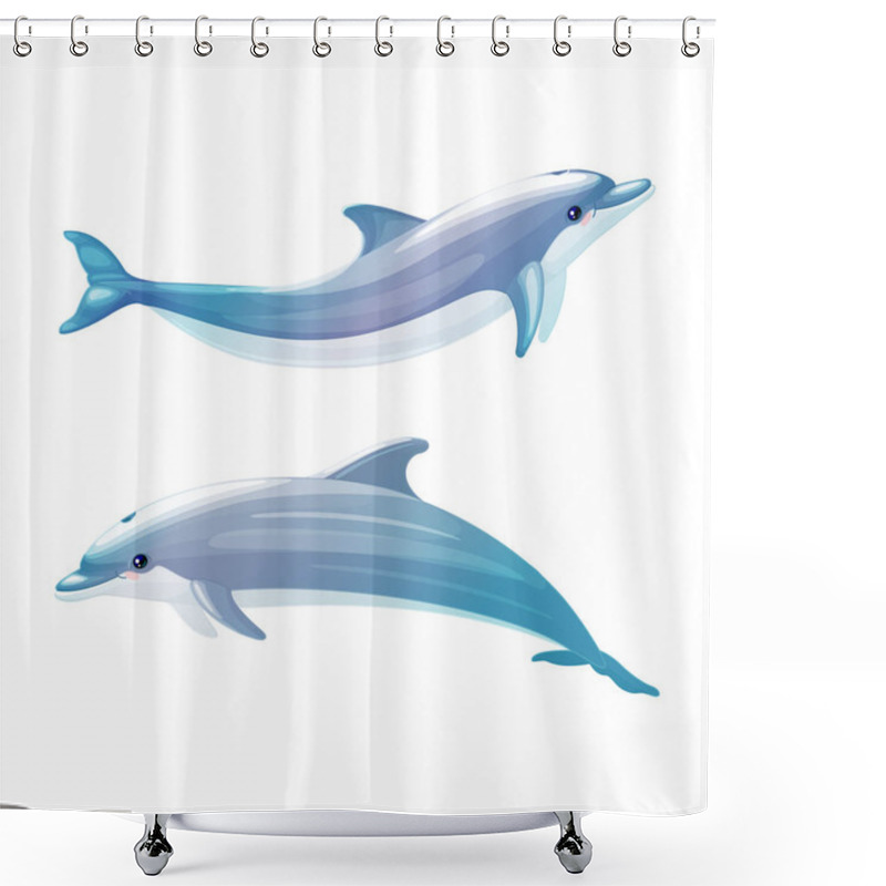 Personality  Vector Cartoon Animal Clip Art Shower Curtains