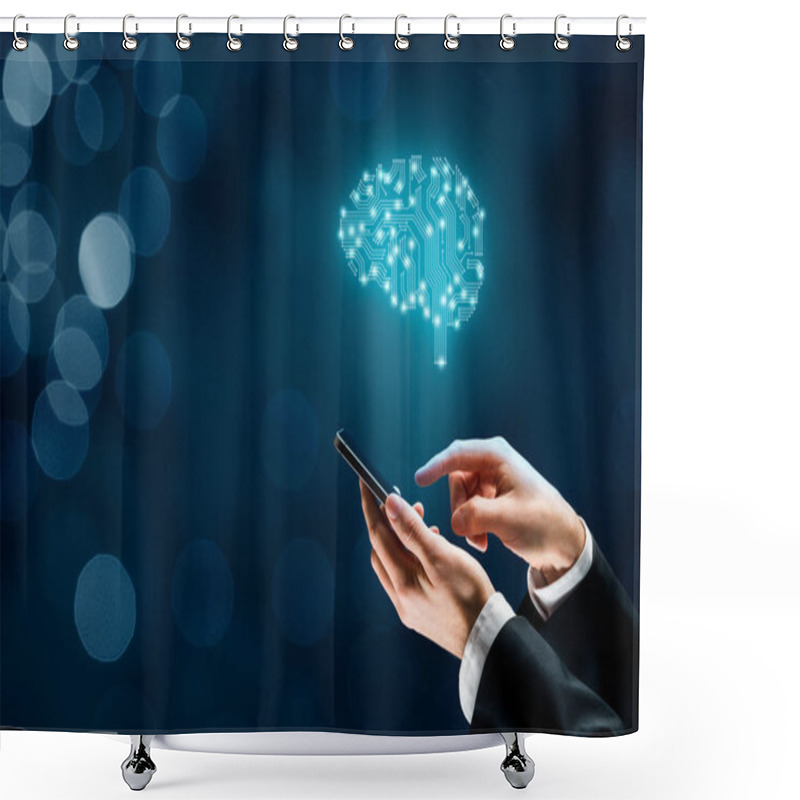 Personality  Artificial Intelligence Concept Shower Curtains