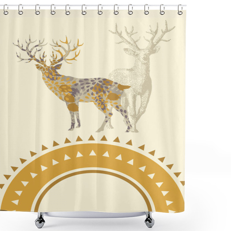 Personality  Deer - Soul Of Forest Shower Curtains