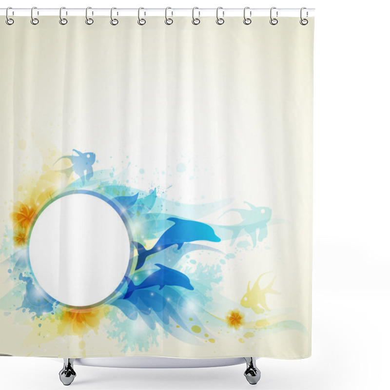 Personality  Abstract Summer Background Shower Curtains