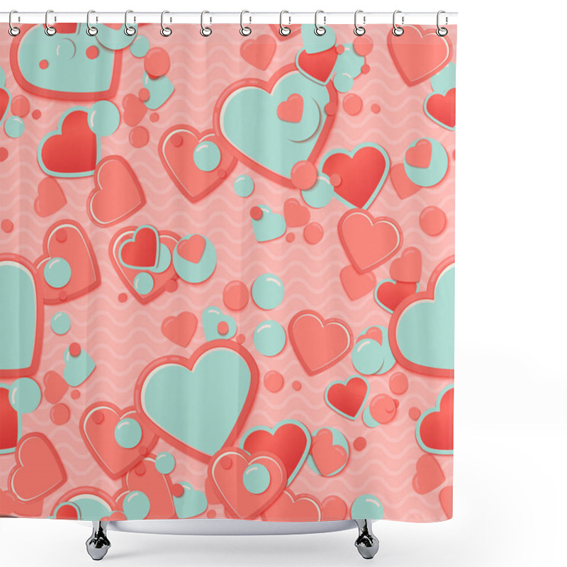 Personality  Romantic Greeting Card  Shower Curtains