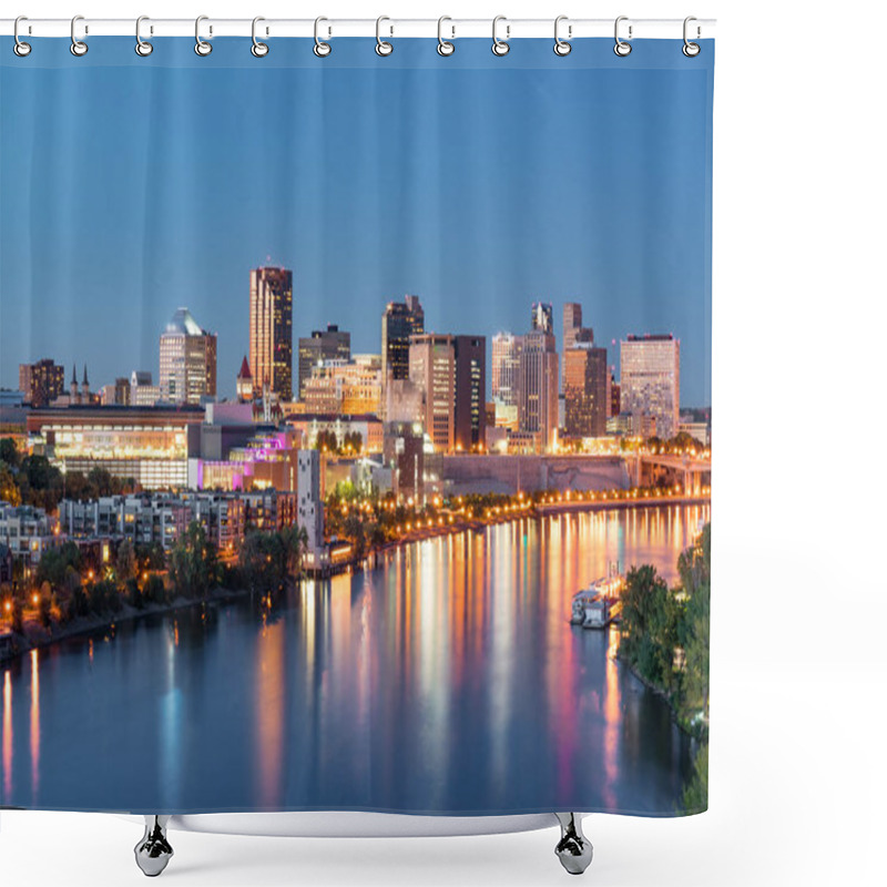 Personality  St. Paul, Minnesota Skyline Shower Curtains