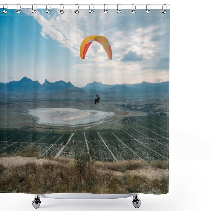 Personality  Parachutist Shower Curtains