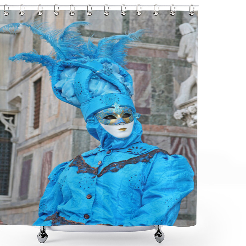 Personality  Masked Person In Venice Shower Curtains