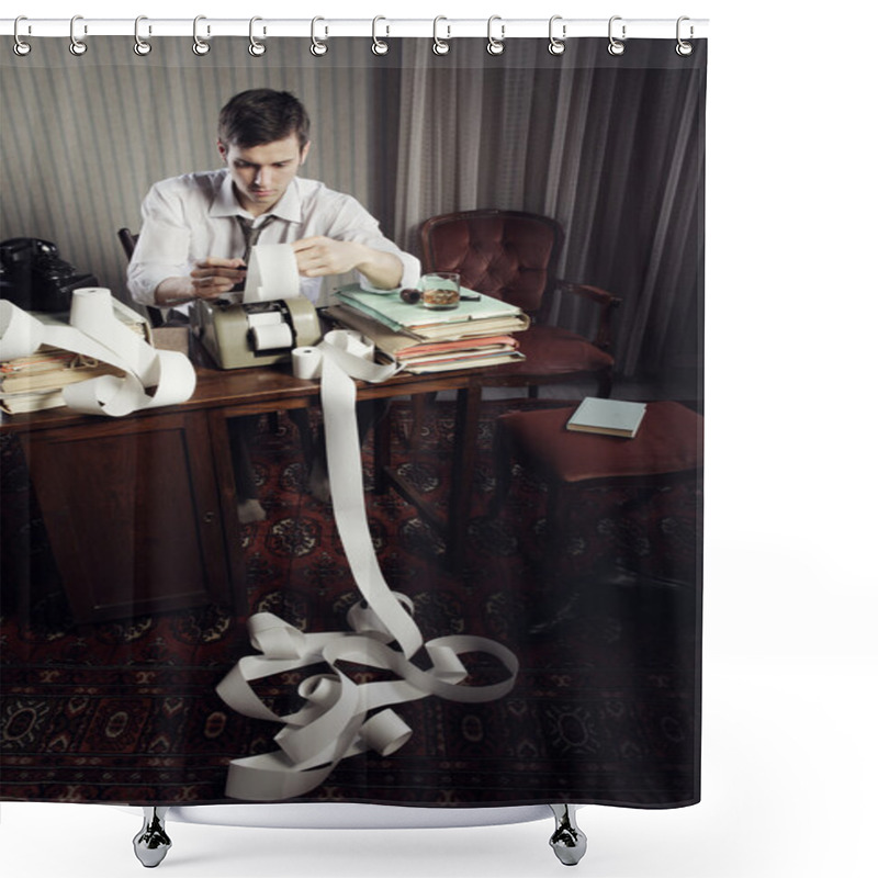 Personality  Tax Troubles Shower Curtains