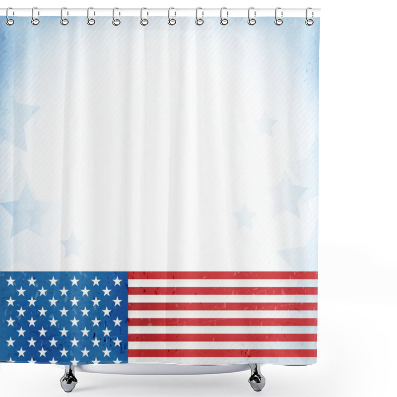 Personality  USA Patriotic Background Shower Curtains