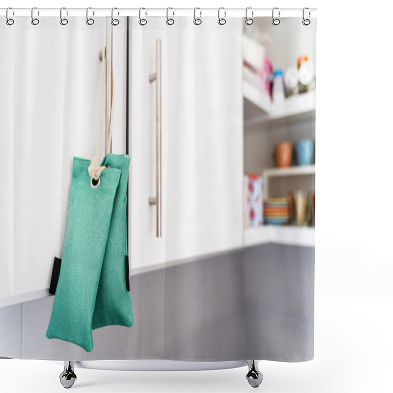 Personality  Close Up On Air Purify Bag Charcoal Activated Carbon Moisture Absorber And Odor Eliminator Hanging On Kitchen To Maintain Freshness Shower Curtains