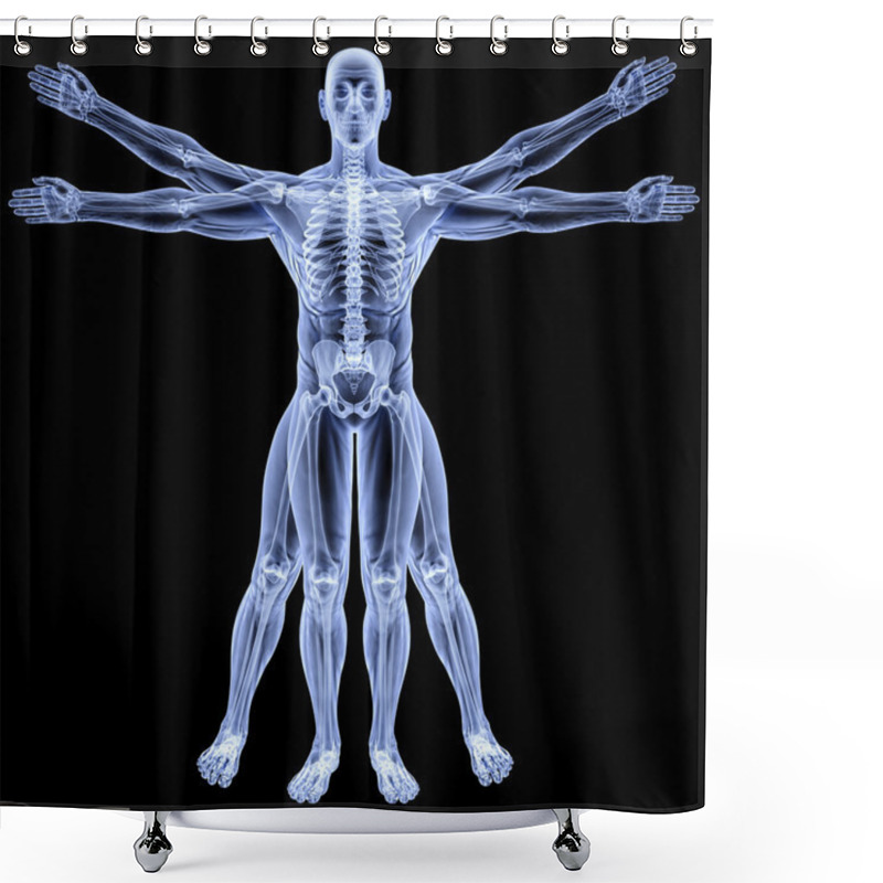 Personality  Vitruvian Shower Curtains