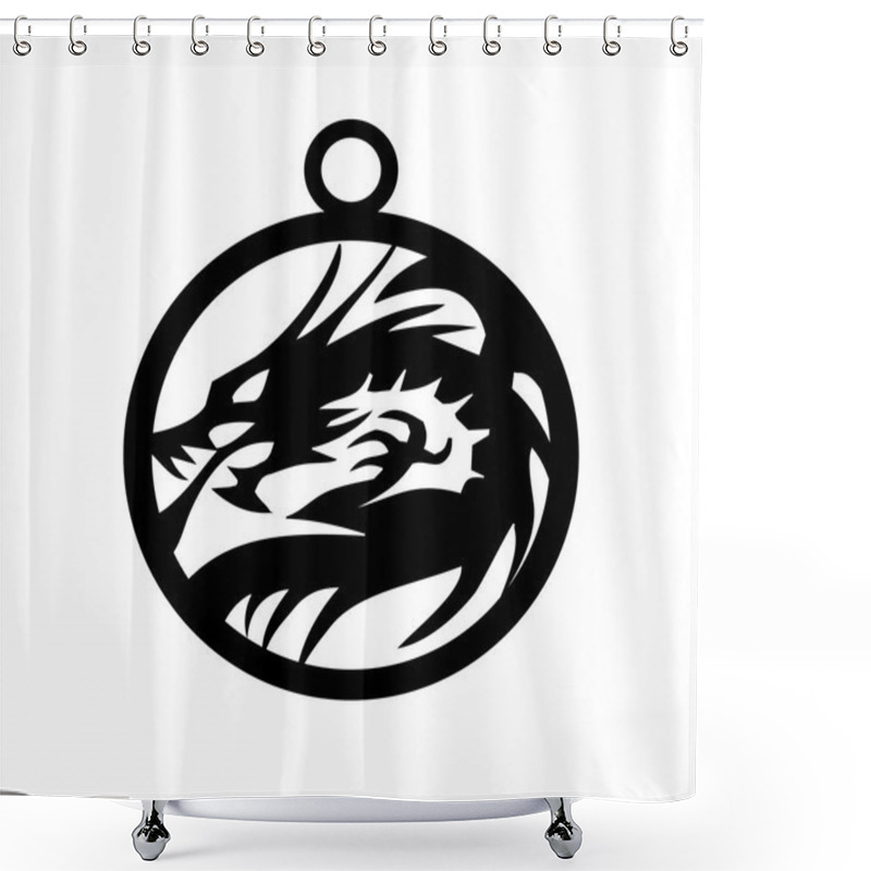 Personality  Dragons Illustration Shower Curtains