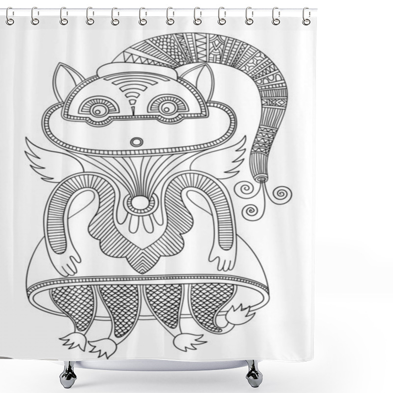 Personality  Doodle Fantasy Monster Personage Shower Curtains