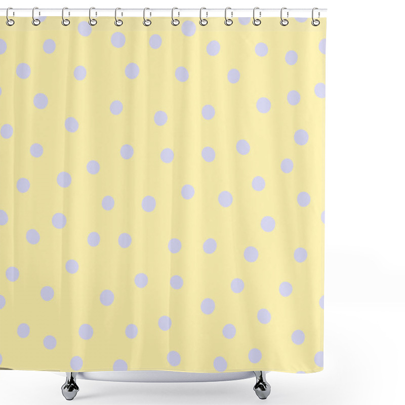 Personality  Cute Polka Dots Golden Seamless Pattern.  Shower Curtains