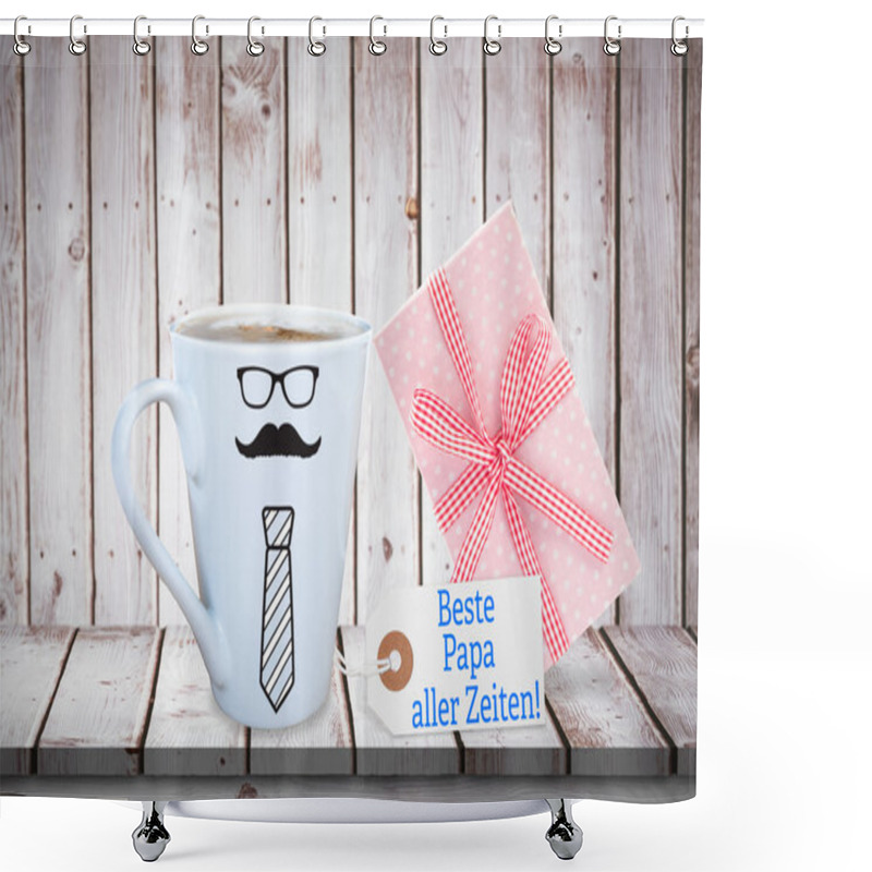 Personality  Fathers Day Words Shower Curtains