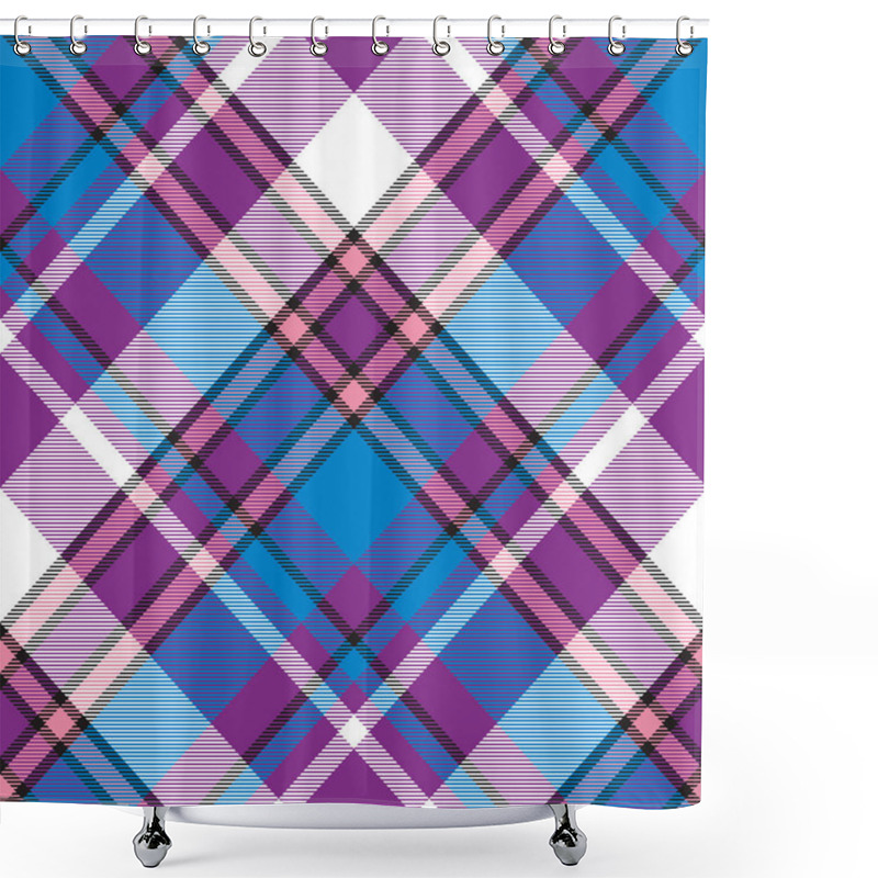 Personality  Plaid Modern Seamless Pattern Shower Curtains