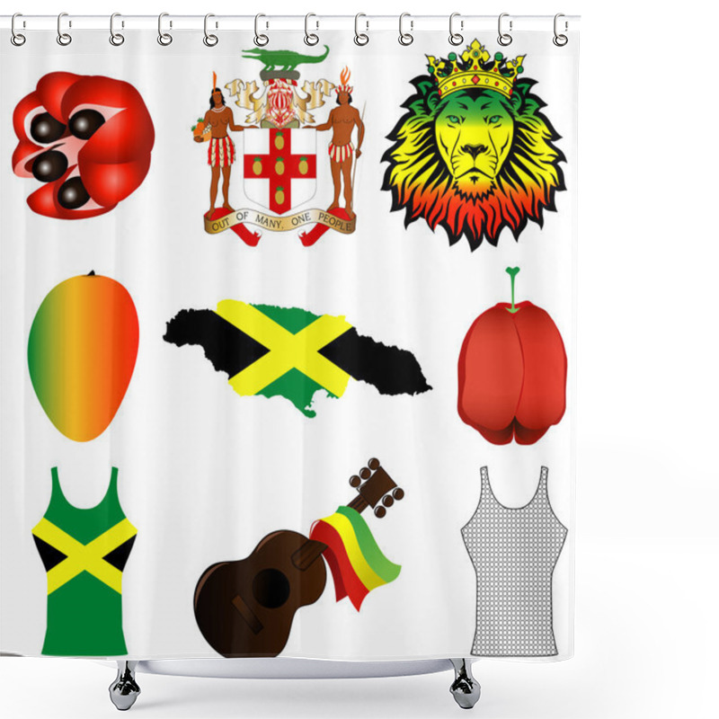 Personality  Jamaican Icons Shower Curtains