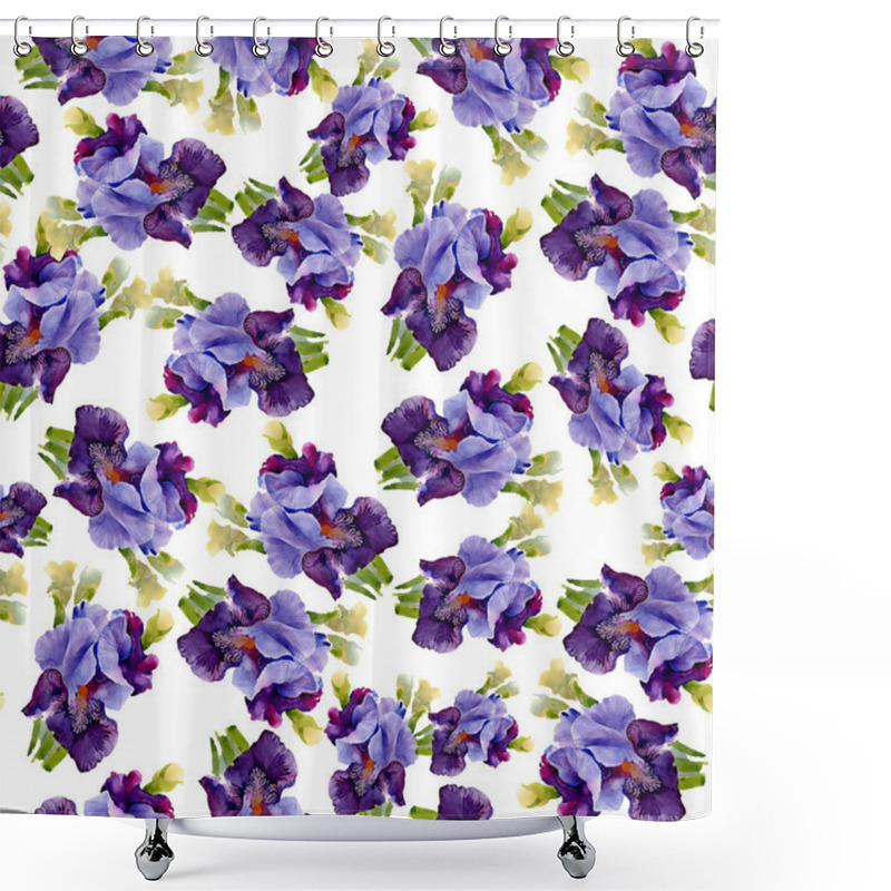 Personality  Irises Pattern Shower Curtains