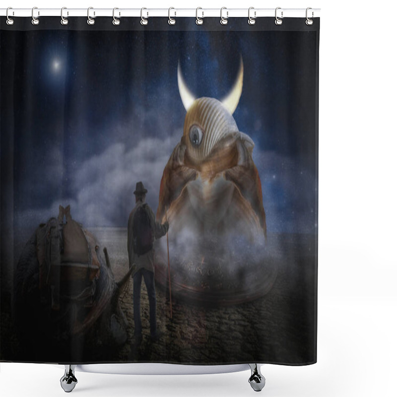 Personality  Meeting With Fiction Shower Curtains