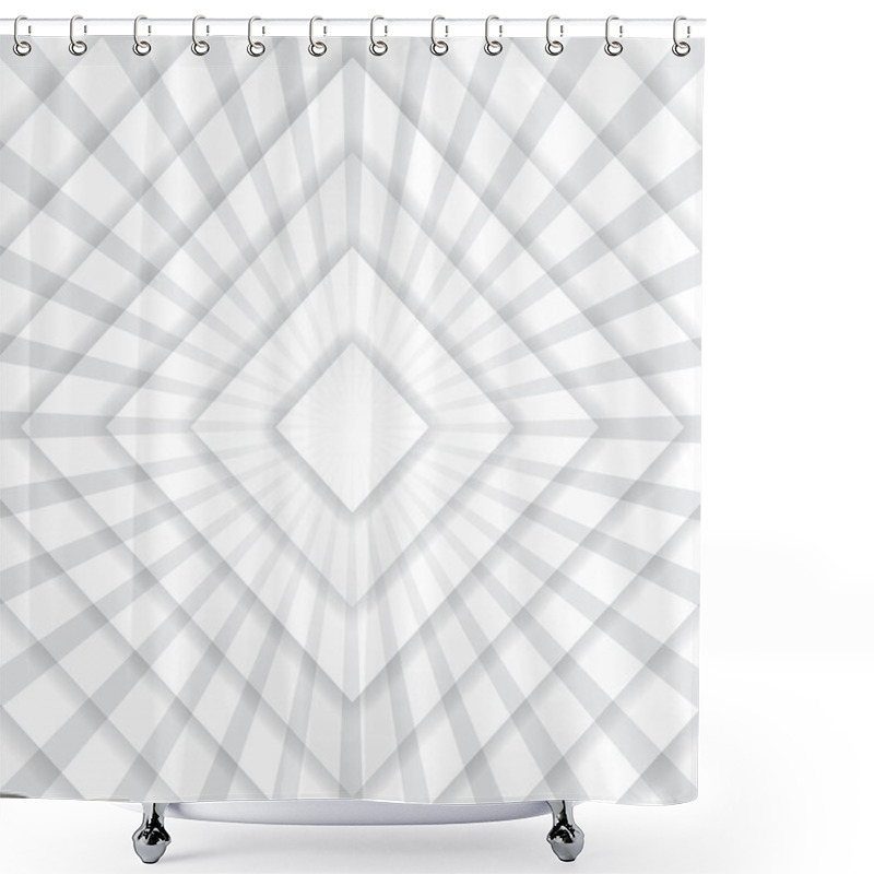 Personality  Geometrical Repetitive Pattern Shower Curtains