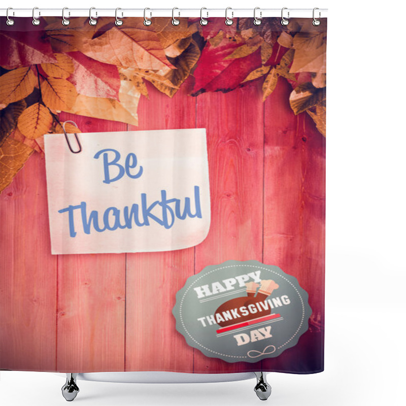 Personality  Happy Thanksgiving Day Shower Curtains