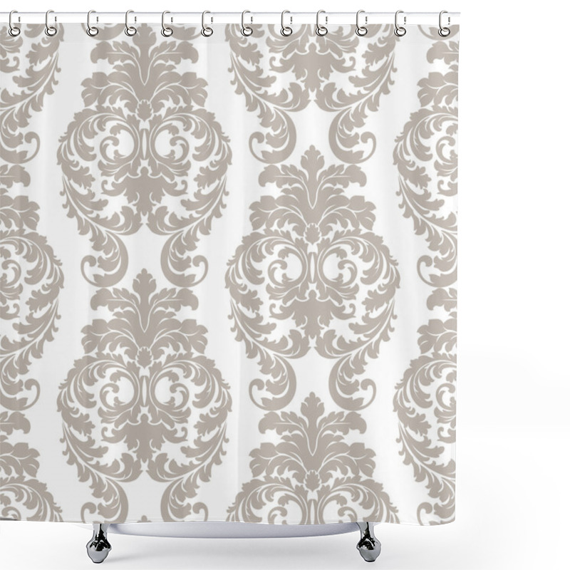 Personality  Baroque Floral Damask Ornament  Shower Curtains