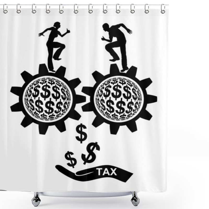 Personality  Tax Payer Shower Curtains