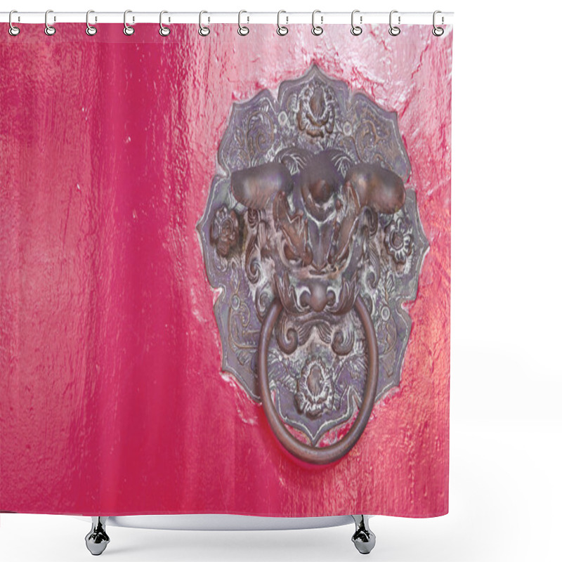 Personality  Beautiful Decor Lock Door Shower Curtains