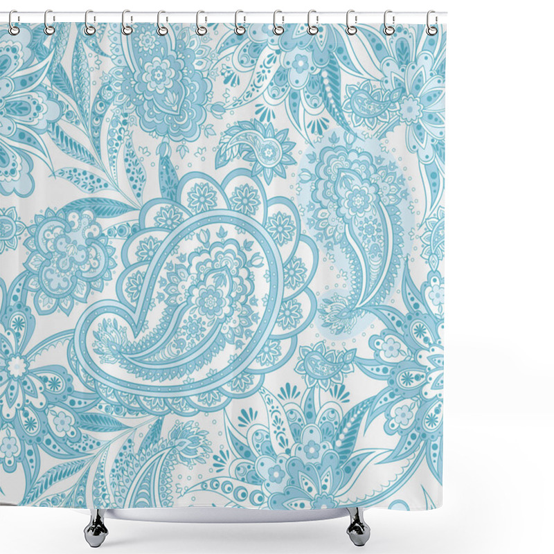 Personality  Paisley Seamless  Pattern. Vector Ethnic Ornament Shower Curtains