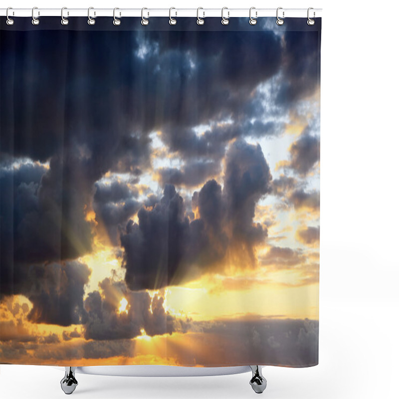 Personality  Stormy Skies Shower Curtains