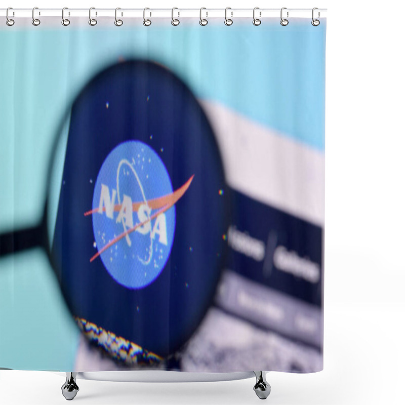 Personality  NY, USA - FEBRUARY 29, 2020: Homepage Of Nasa Website On The Display Of PC, Url - Nasa.gov. Shower Curtains