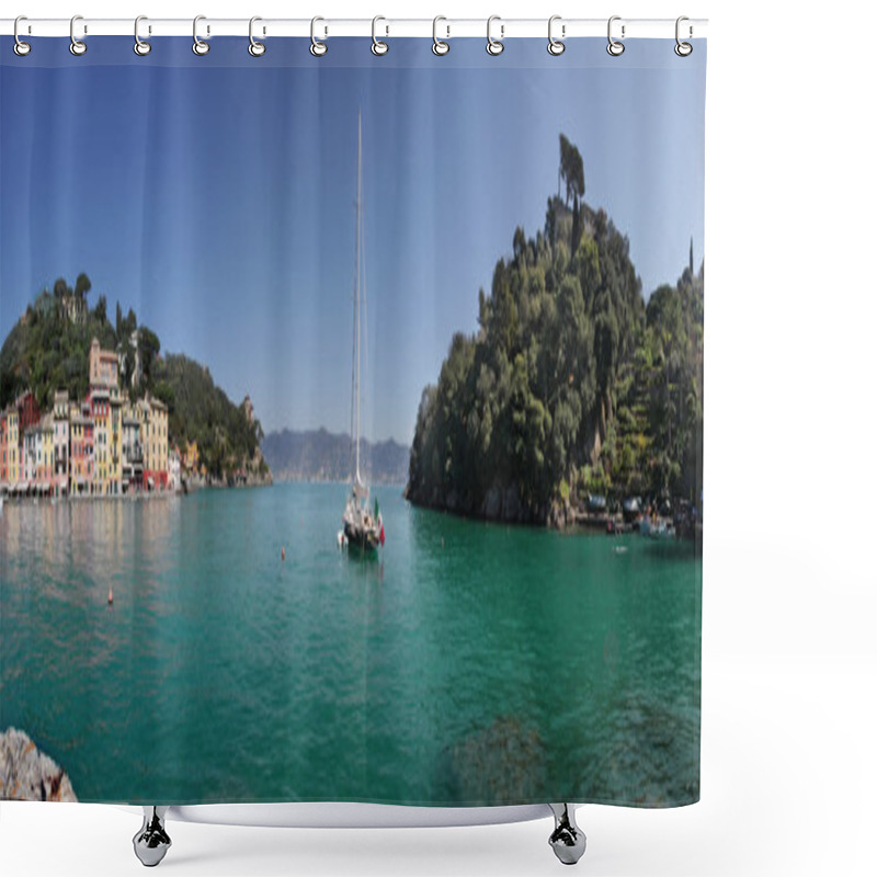 Personality  Panorama Of Portofino. Shower Curtains