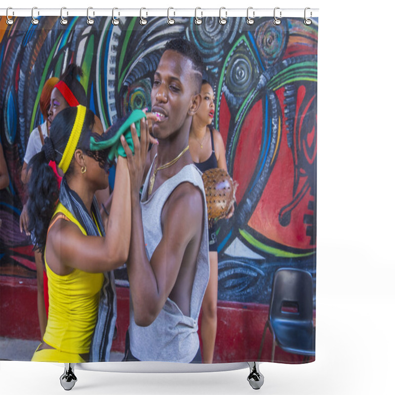 Personality  Rumba In Havana Cuba Shower Curtains