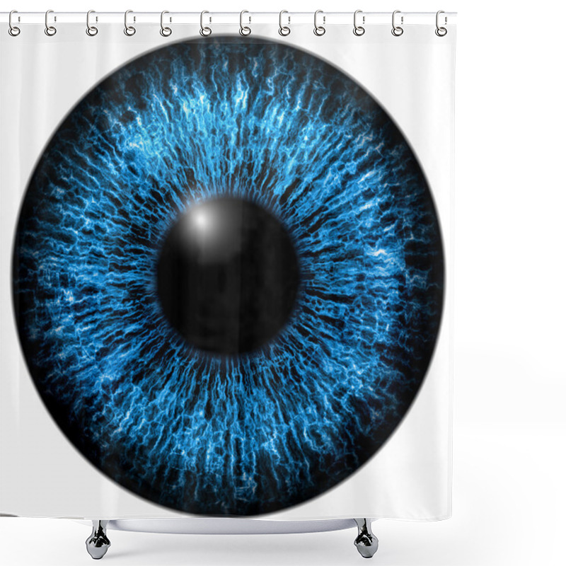 Personality  Eye Iris Generated Hires Texture Shower Curtains