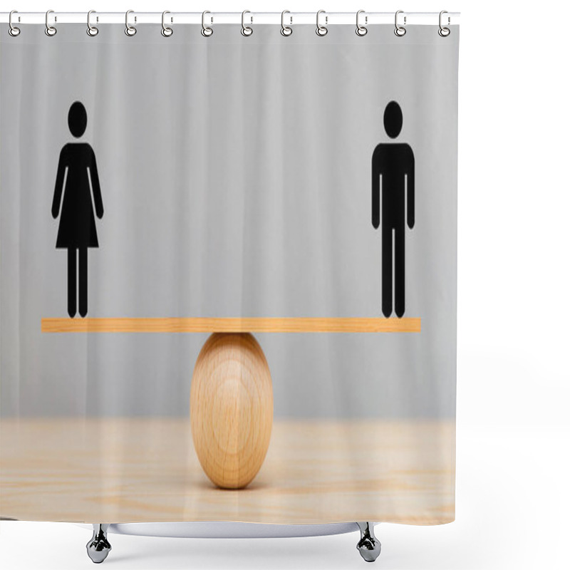 Personality  Equal Rights For Man And Woman Shower Curtains