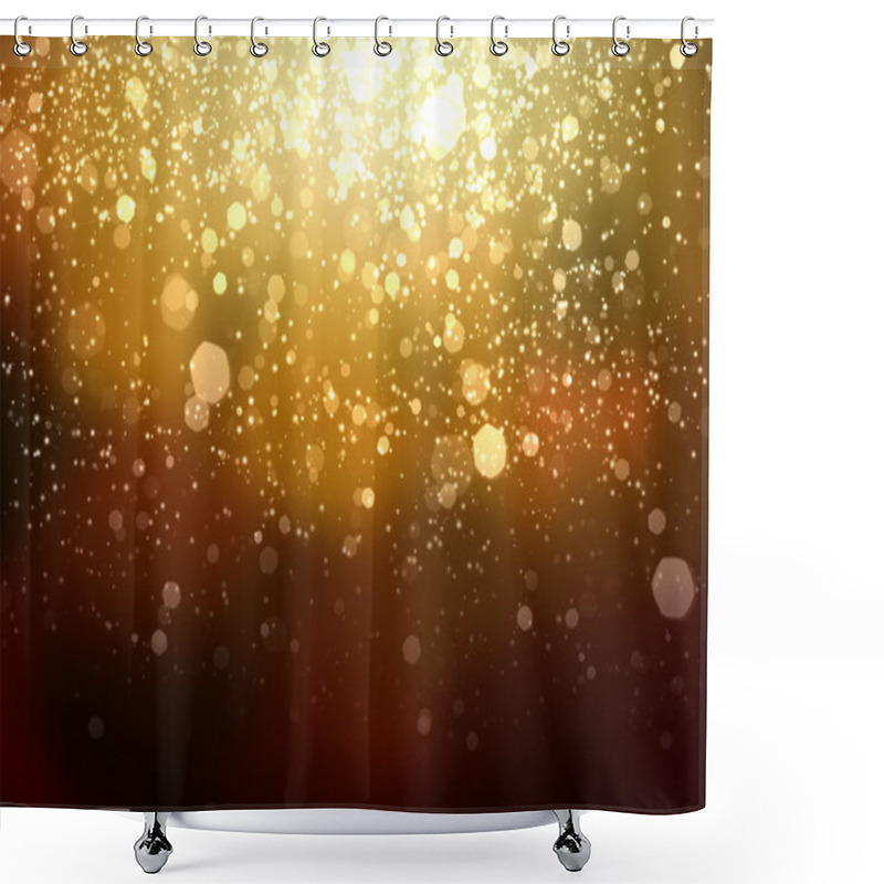 Personality  Gold Abstract Light Background Shower Curtains