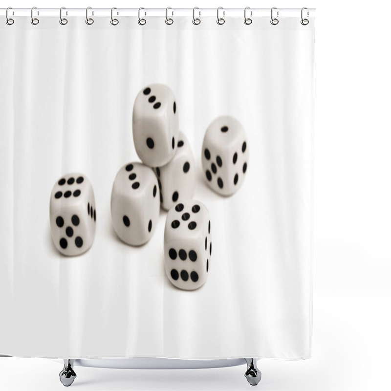 Personality  Dice Shower Curtains