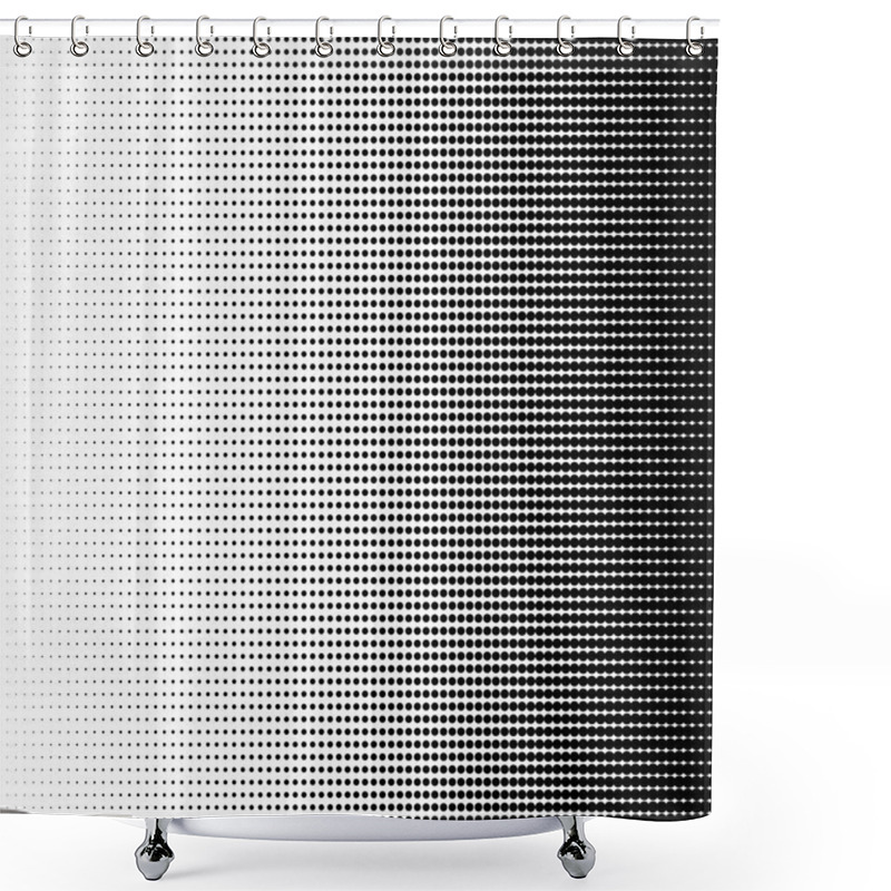 Personality  Vector Halftone Dots, Format Stylish Shower Curtains