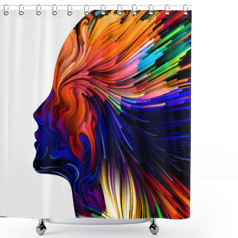 Personality  Mind Painting Abstraction Shower Curtains