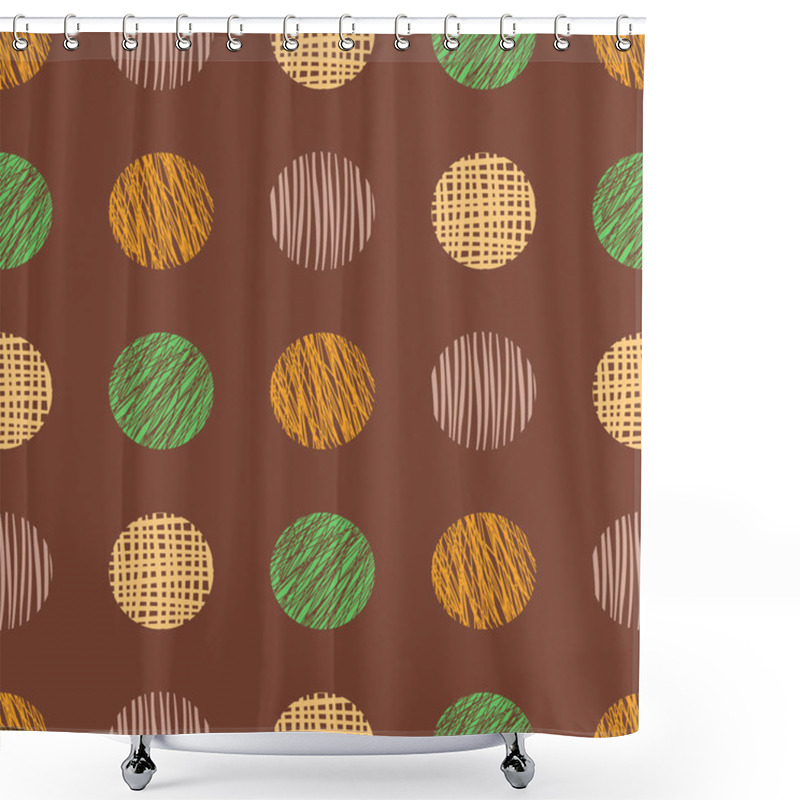 Personality  Vector Seamless Pattern, Graphic Illustration Shower Curtains