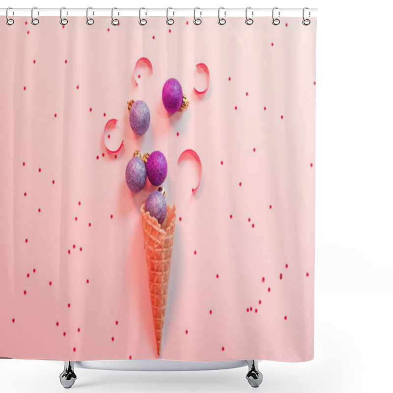 Personality  New Year Party Abstract Firework Background Shower Curtains