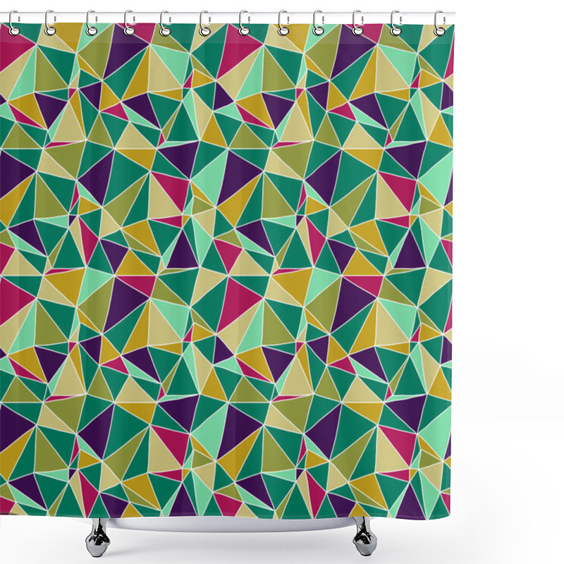 Personality  Origami Seamless Abstract Background Shower Curtains